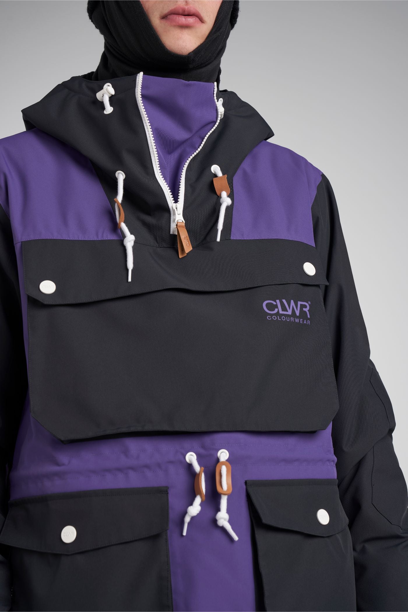 Purple anorak jacket